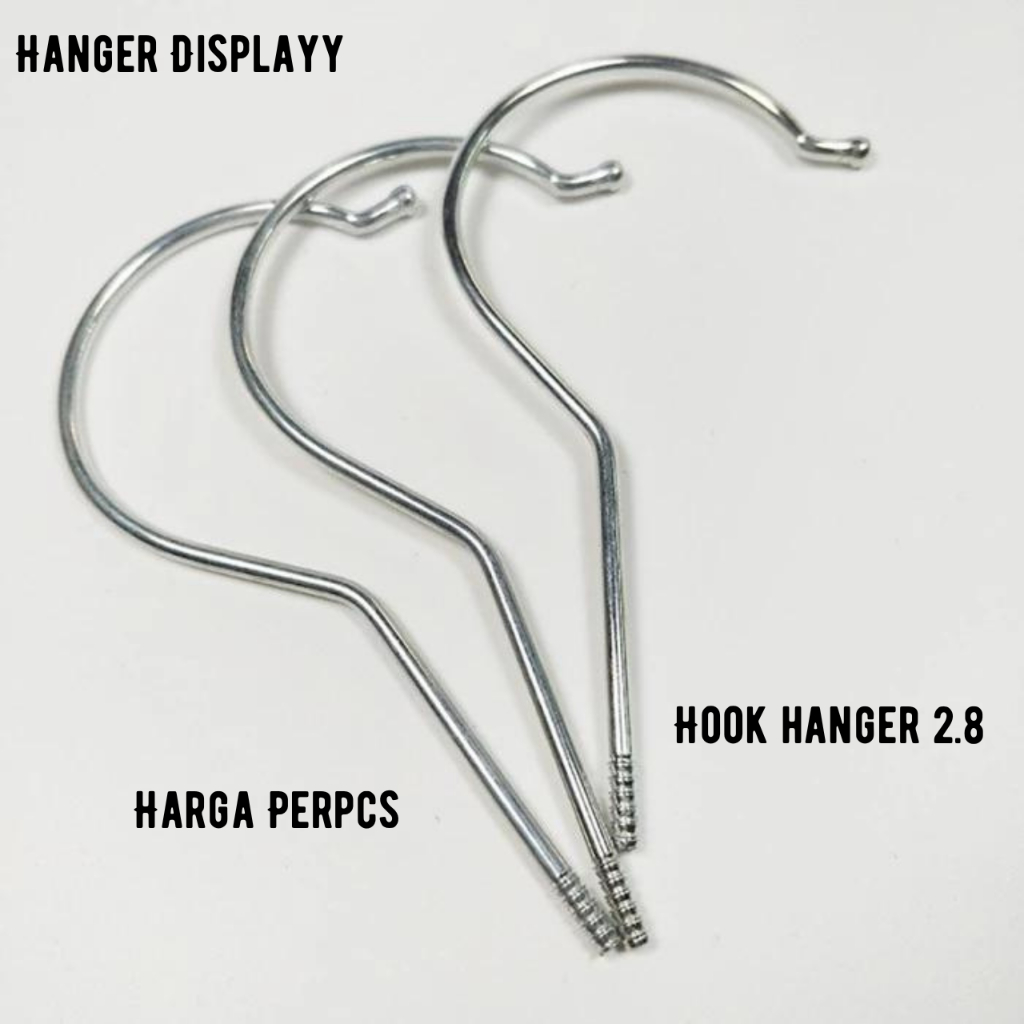 Jual Hook Kawat Hanger / Besi Hook Untuk Hanger Kayu / Spearpart Hanger