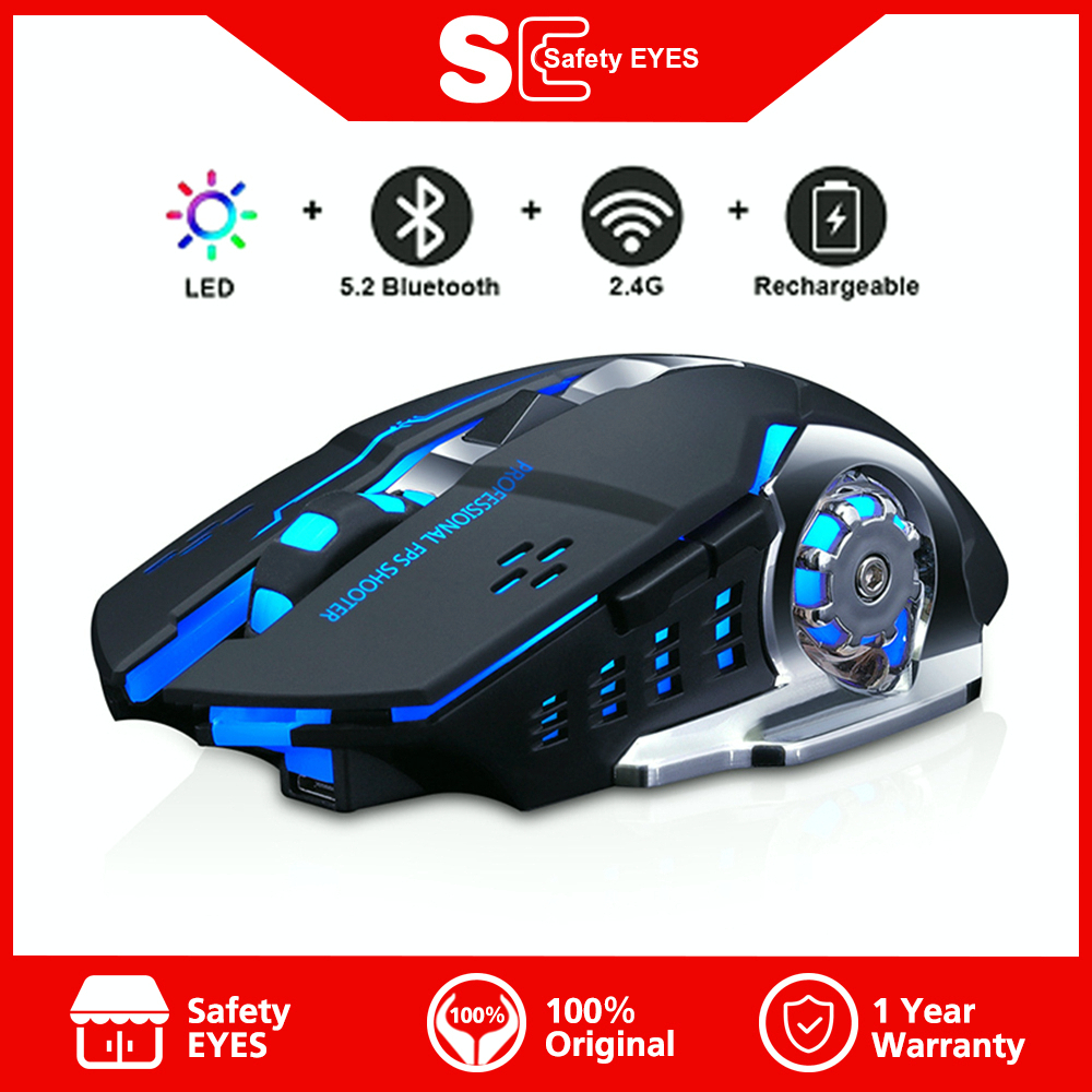 Jual Gaming Mouse Wireless Rechargeable 1600DPI diam ultratipis yang