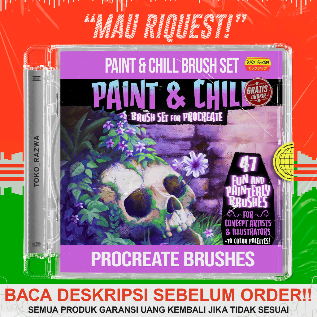 Jual Procreate Brush - Paint & Chill Brush Set for Procreate - 130423 ...