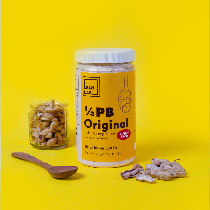 Jual Lean Lab Selai Kacang Sugar Free 500gr Peanut Butter Powder ...