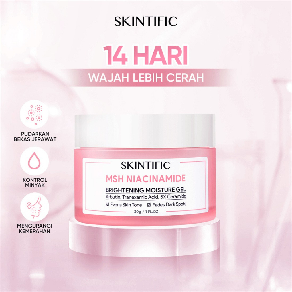 Jual Skintific Msh Niacinamide Brightening Moisturizer Moisture Gel 30g Shopee Indonesia