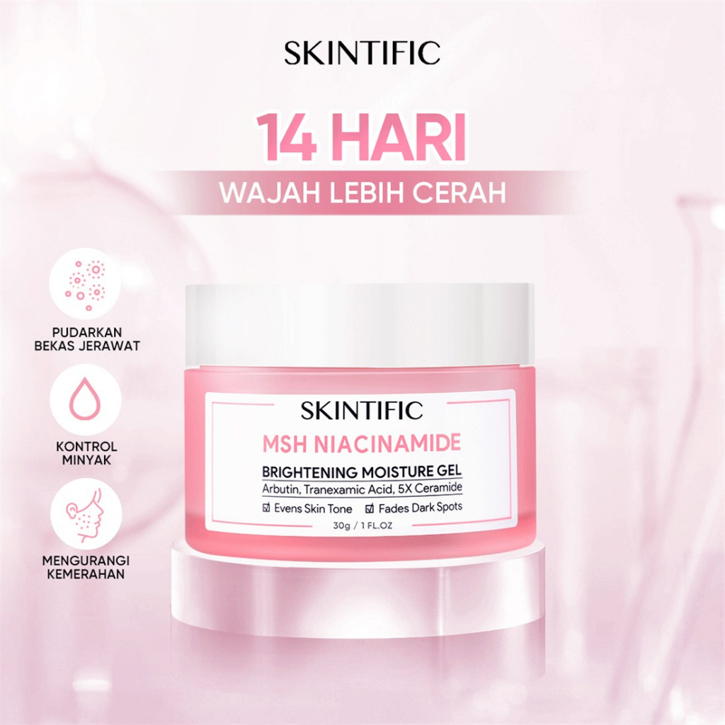 Jual SKINTIFIC MSH Niacinamide Brightening Moisturizer Moisture Gel