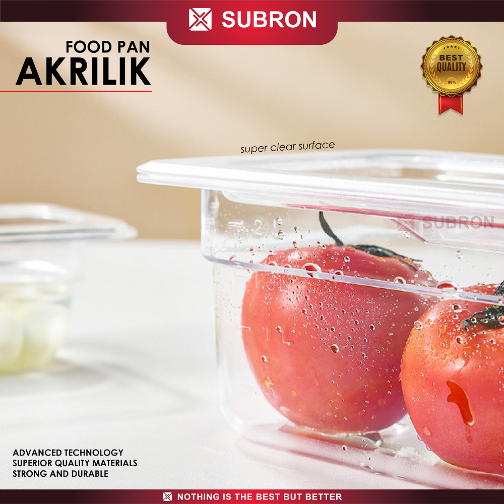 Jual SUBRON Gastronom Food Pan Akrilik 1/1/10 Kedalaman 10cm Wadah ...