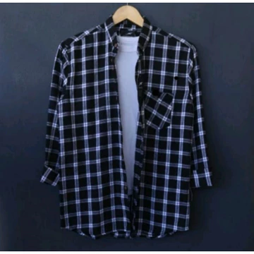 Kemeja Flanel Woll Cowok Exlusif Lengan Panjang Kemeja Kasual Distro