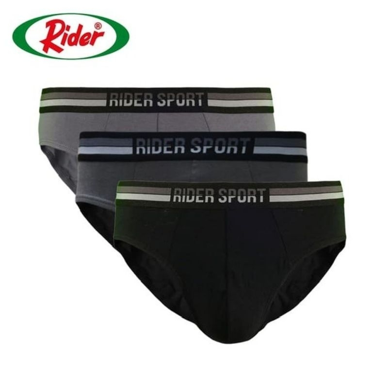 Jual Rider Sport Mini Brief Celana Dalam Pria R 785 B Isi 3 100% Katun ...