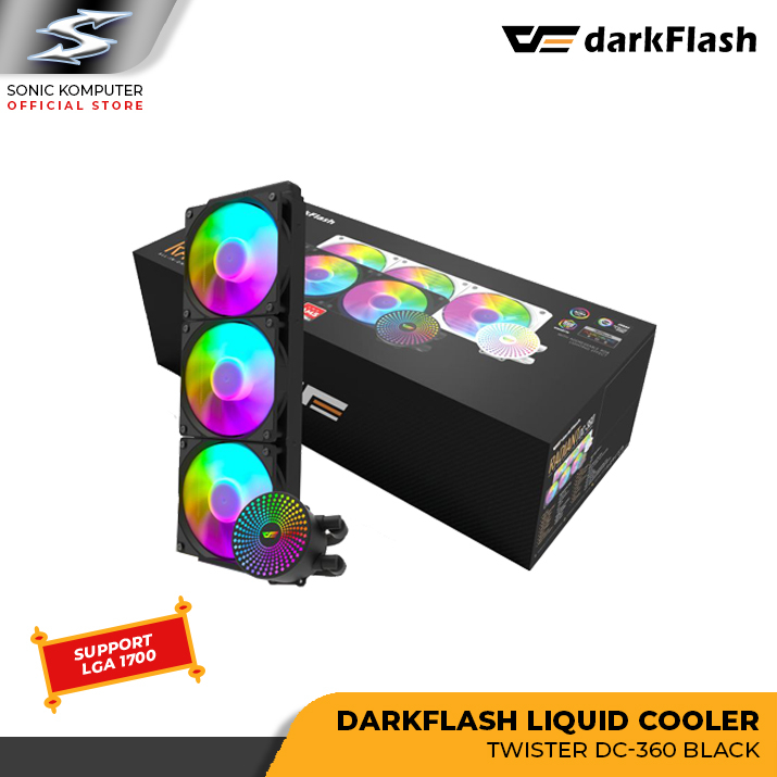 Jual DarkFlash DC360 / DC 360 ARGB 360mm AIO Liquid Cooler | Shopee ...