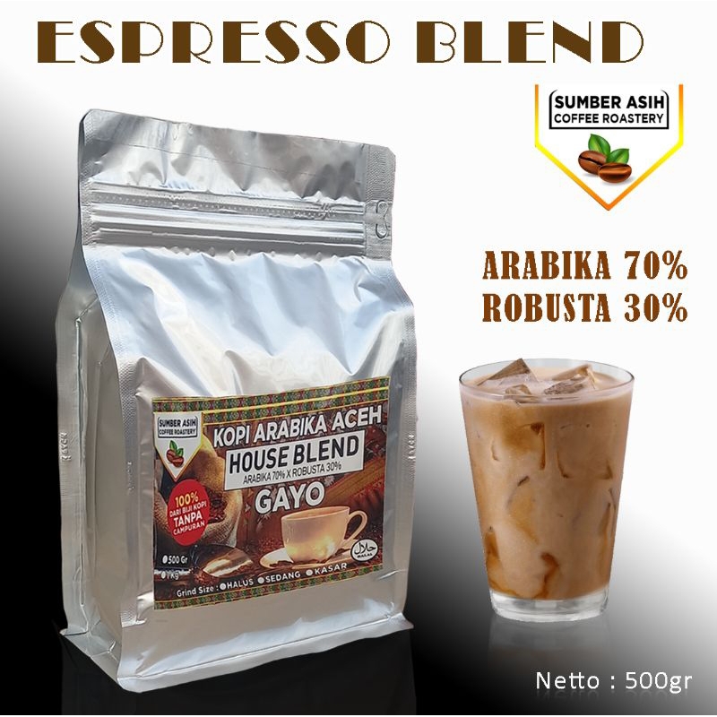 Jual KOPI GAYO ESPRESSO BLEND Arabika Robusta 500gram | Shopee Indonesia