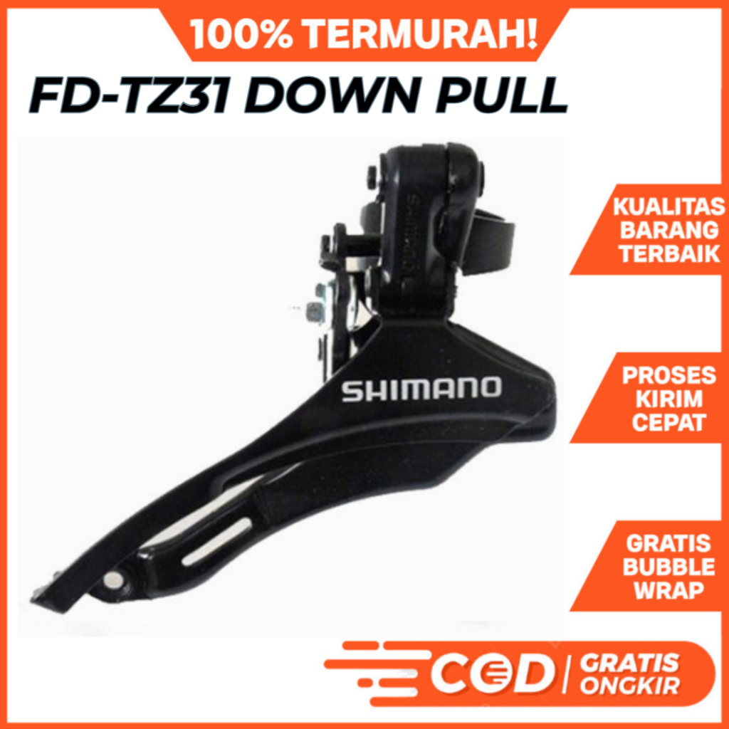 Jual FD Tourney 3 Speed Front Derailleur TZ31 Sepeda Lipat MTB Roadbike ...