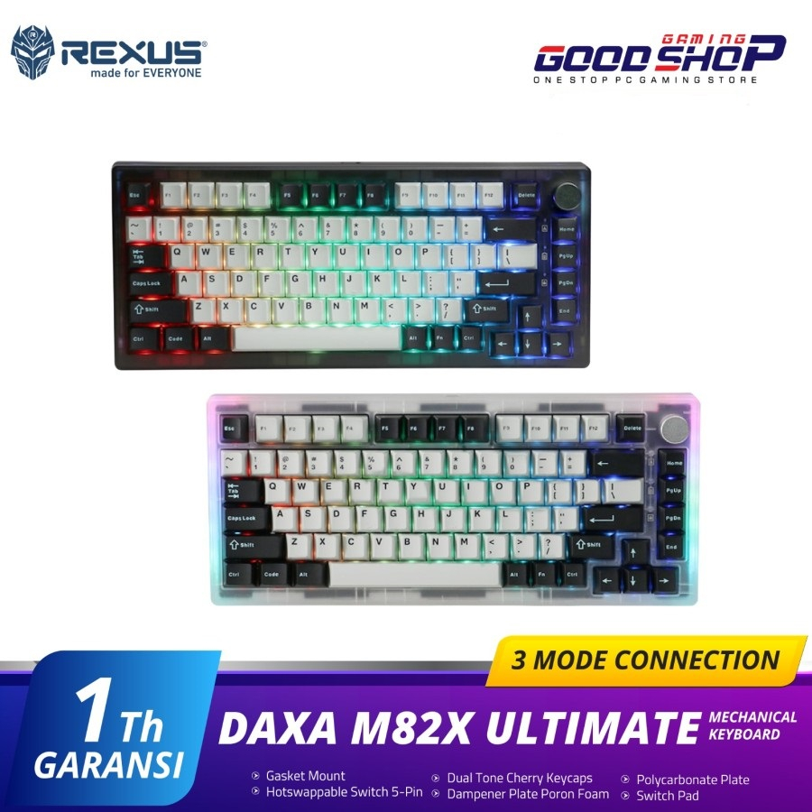 Jual Rexus Keyboard Gaming Mekanikal DAXA M82X Ultimate | Shopee Indonesia