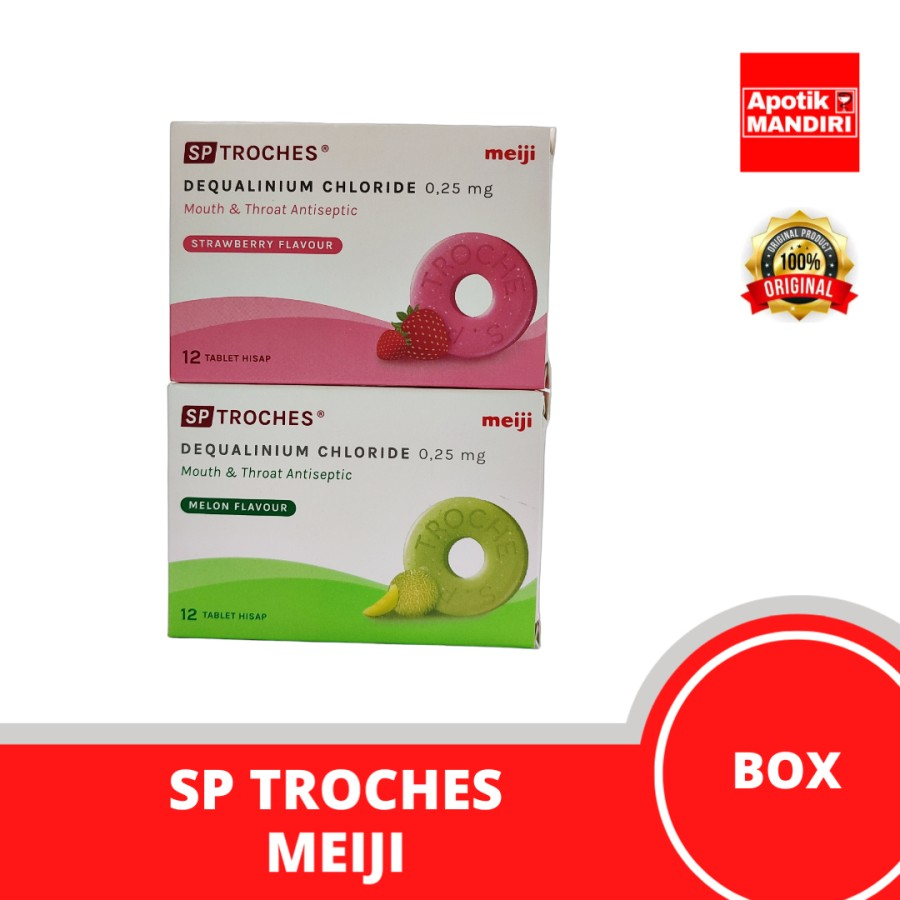 Jual Sp Troches Meiji Isi 12 Tablet Permen Radang Tenggorokan