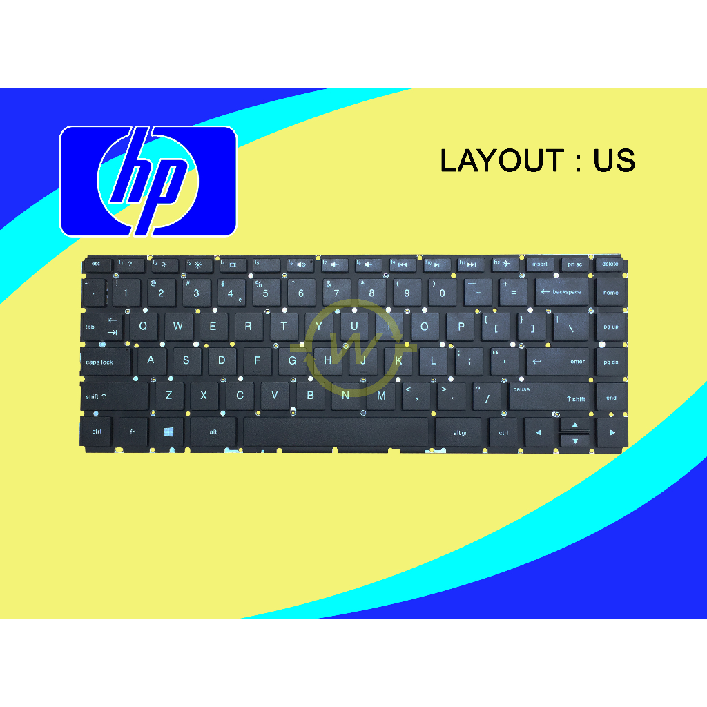 Jual Keyboard Laptop HP 14BS 14BS007TX 14BS001TU Series Hitam