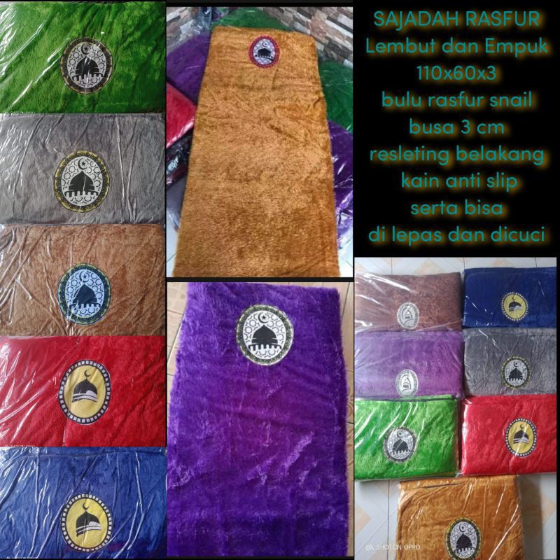 Jual Sajadah Super Tebal Busa 4cm Sejadah Bulu Rasfur Empuk Lembut ...
