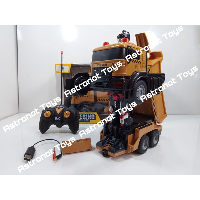 Jual Mobil Remote Control Dump Truck Jadi Robot RDR 1220 | Shopee Indonesia