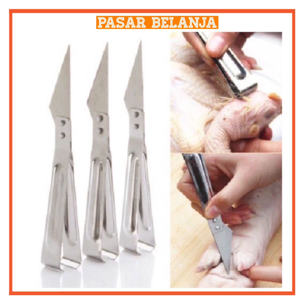 Jual P144741 Pinset Daging Pisau Daging dengan Pencabut Bulu 2 sisi ...