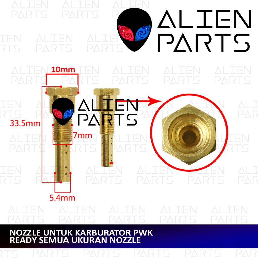 Jual (COD) NOZZLE PWK LUBANG 8 12 16 18 20 30 USA NOZLE NOZEL NOSEL ...