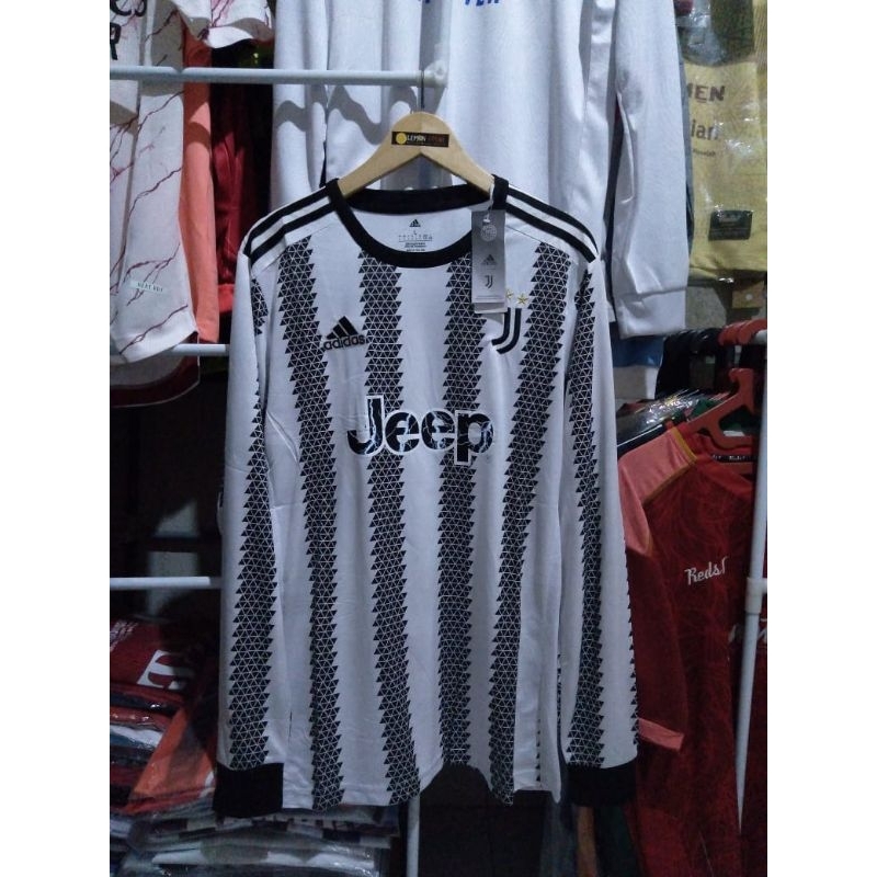 Jual jersey Juventus home 2022/2023 lengan panjang Shopee Indonesia