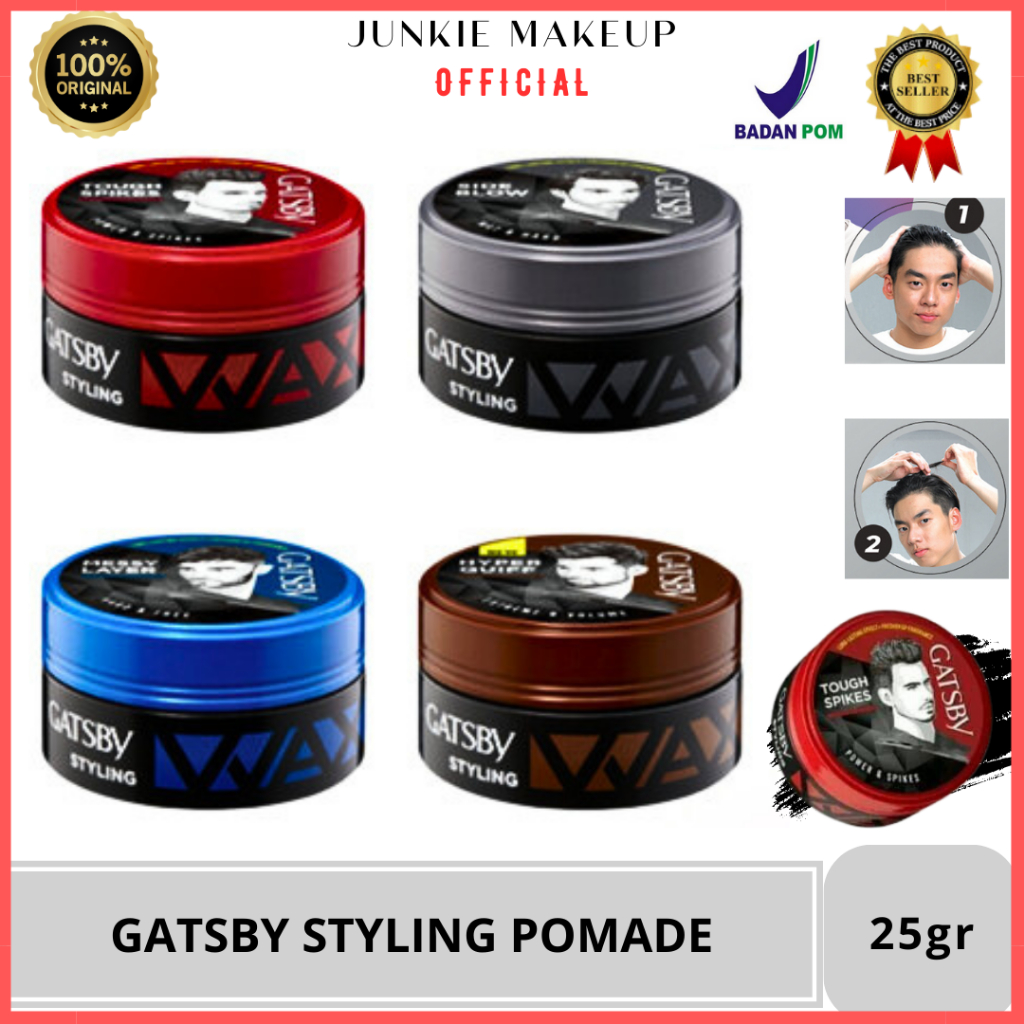 Jual Pomade Gatsby Styling 25gr/70gr ORIGINAL & BPOM Pomade Wax Minyak