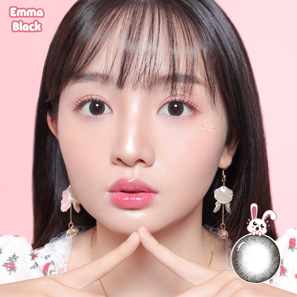Jual PINKRABBIT SOFTLENS EMMA BLACK - Normal, Minus 0.5 s/d 10.00 (1PC ...