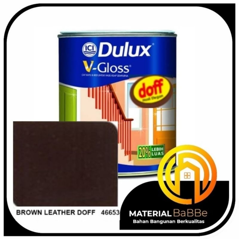 Jual Dulux V Gloss Brown Leather Doff Liter Cat Kayu Dan Besi Dalam Shopee Indonesia