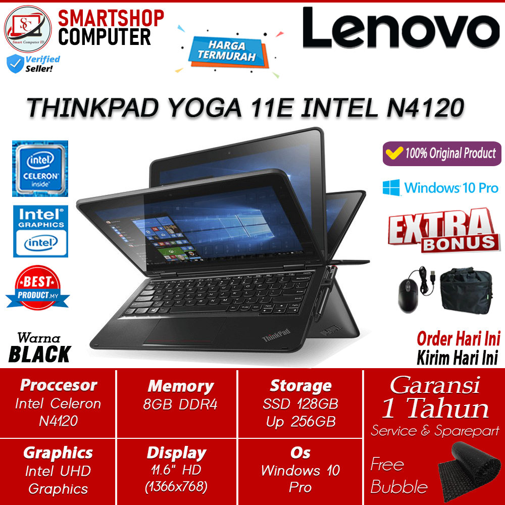 Jual Laptop Lenovo Yoga E Intel N Gb Gb Inch Win Touchscreen Shopee Indonesia