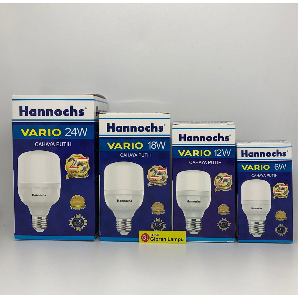 Jual Lampu LED Hannochs Vario 6w 12w 18w 22w 24w - Bohlam LED Kapsul ...