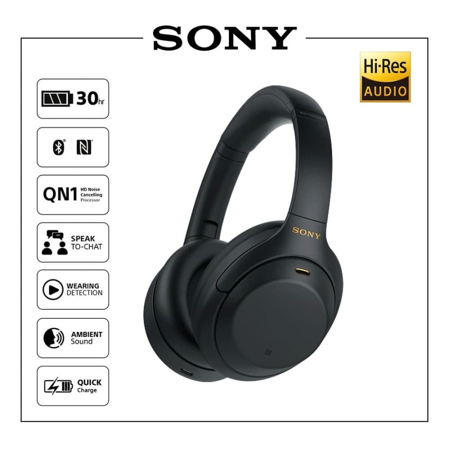 Jual SONY WH 1000XM4 / WH1000XM4 / Wireless Noise Canceling Headphones ...