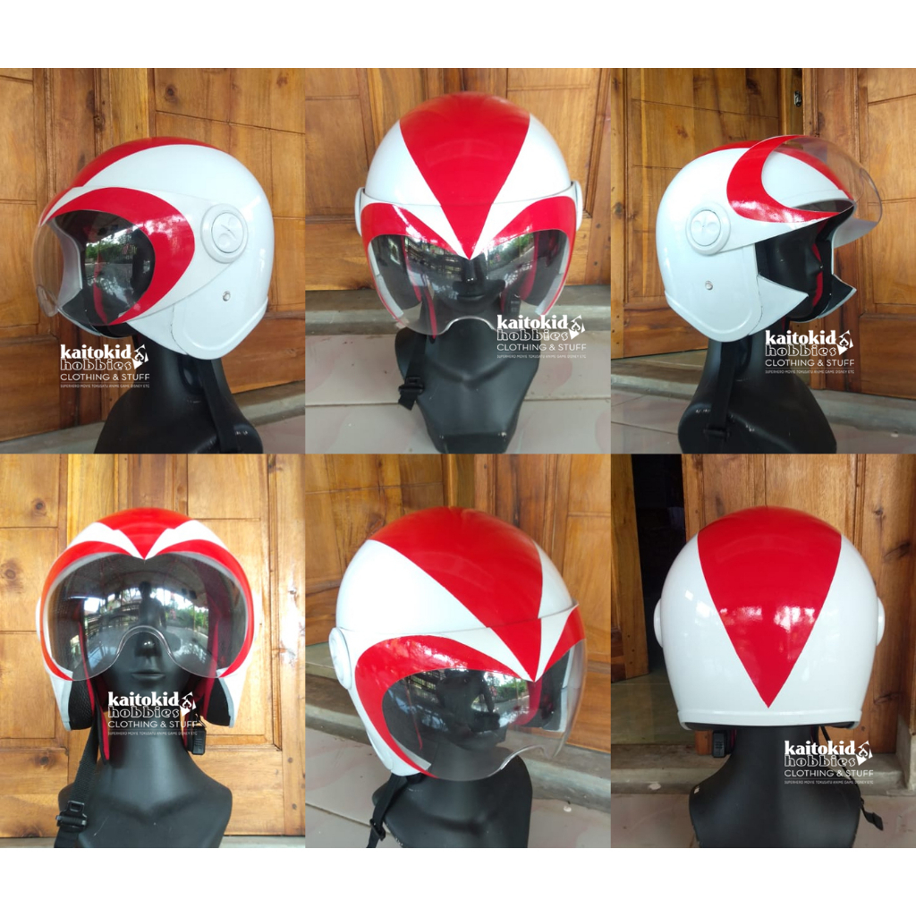 Jual Helm Motor GETTER ROBO Helm SNI Tokusatsu Robot Jadul bisa custom