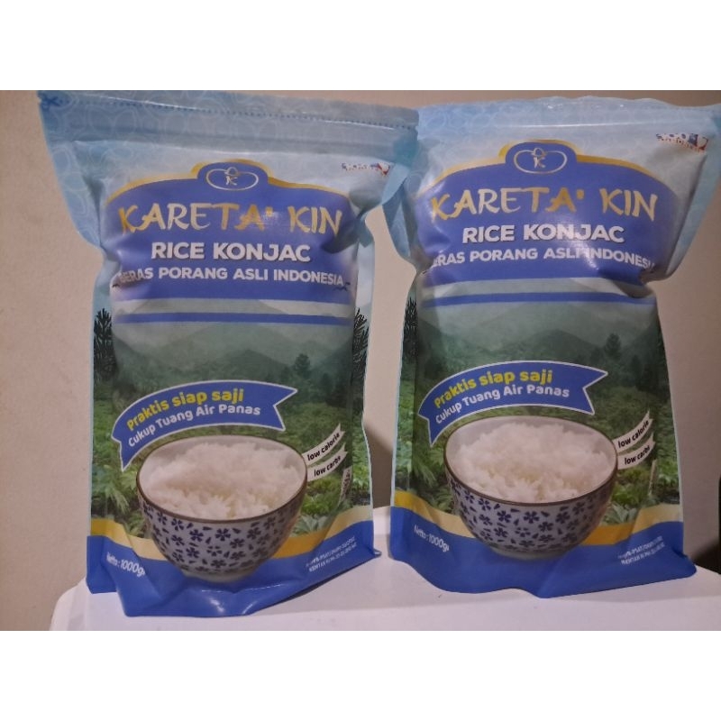 Jual Beras Shirataki Porang Rice Konjac Karetakin 2 X 1 Kg Shopee