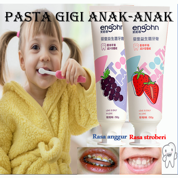 Jual Pasta gigi bayi dan anak Pemutih gigi 50g Pasta gigi anakanak