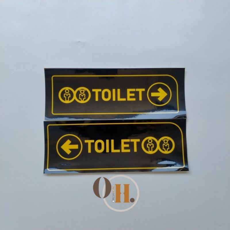 Jual Stiker Toilet Stiker Penunjuk Arah Toilet Stiker Penunjuk