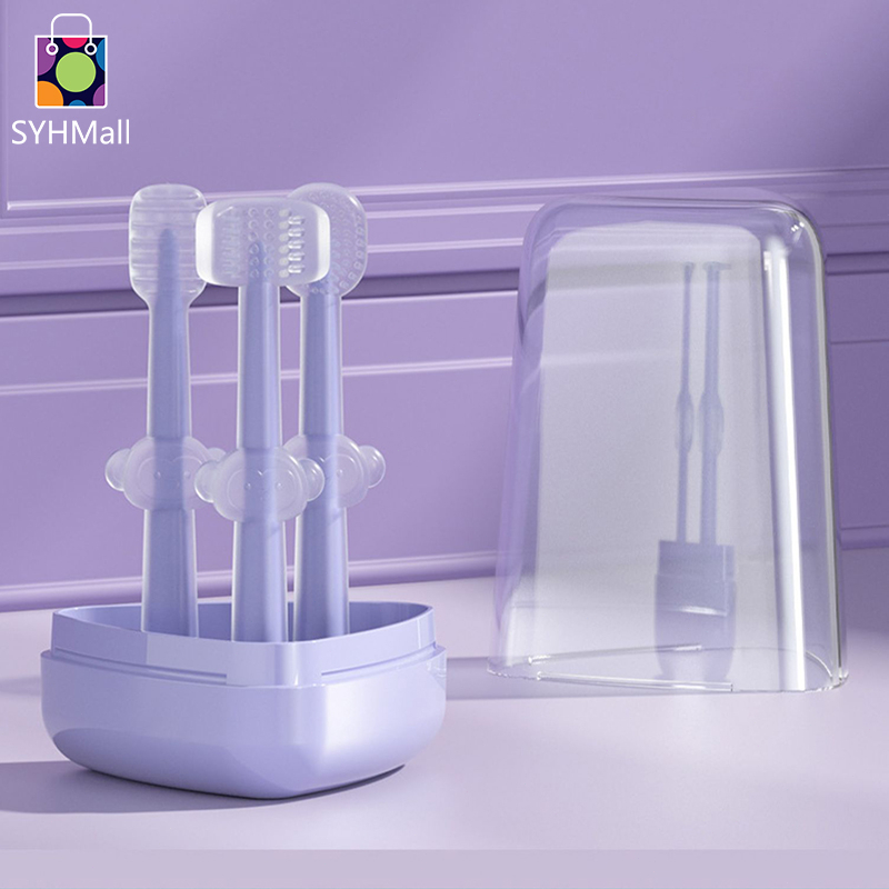 Jual Sikat Gigi Bayi Sikat Lidah Bayi 3 in 1 Perawatan Mulut Bayi Sikat