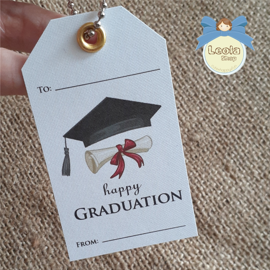 Jual Hang Tag Graduation/Kartu Ucapan Kelulusan Wisuda Tag Happy ...