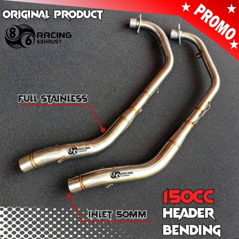 Jual header / leheran knalpot racing original 86 racing pnp vixion new ...