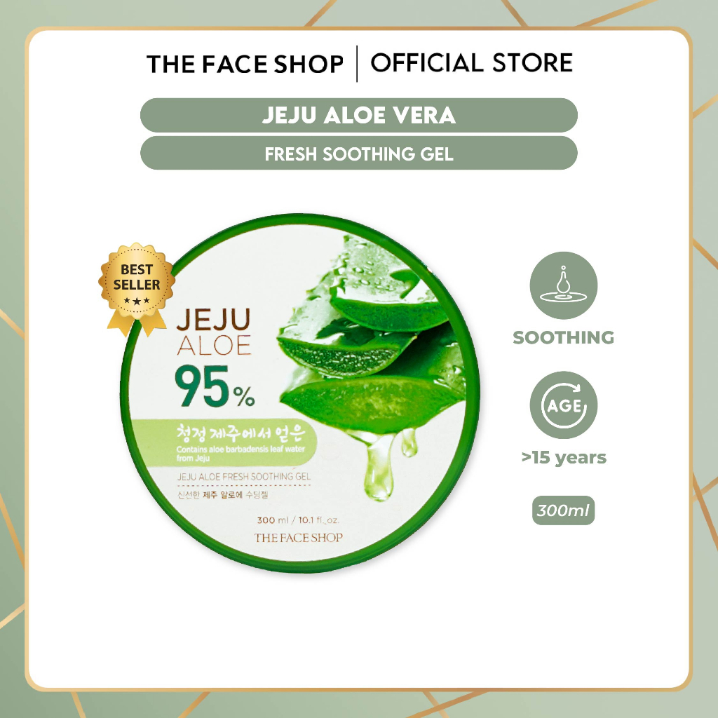 Jual The Face Shop Jeju Aloe Vera Fresh Soothing Gel Shopee Indonesia
