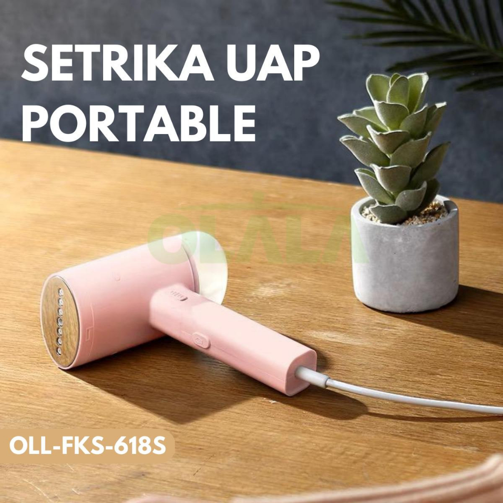 Jual SETRIKA UAP PORTABLE GARMENT STEAMER FOLDABLE 150ML OLL-FKS-618S ...