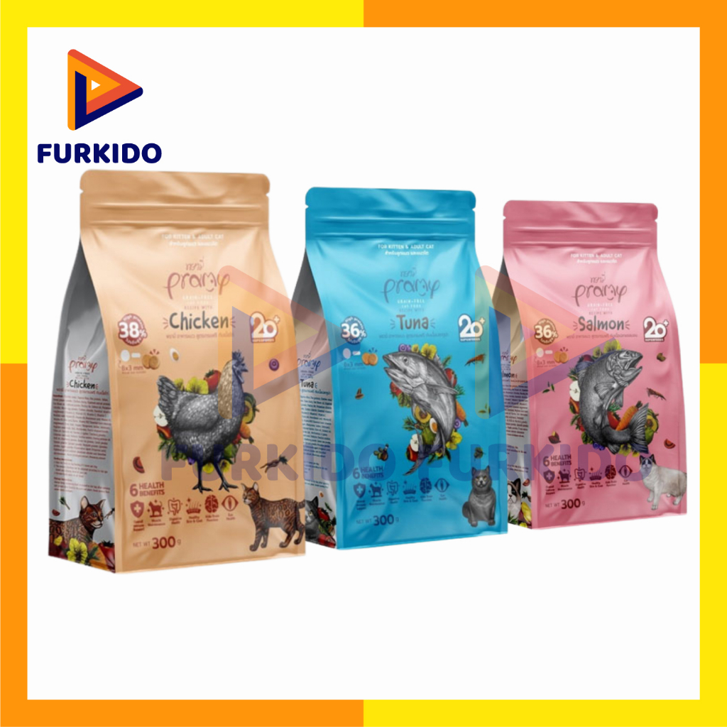 Jual Pramy Cat Dry Food Grain Free 300 Gr / Makanan Kering Kucing
