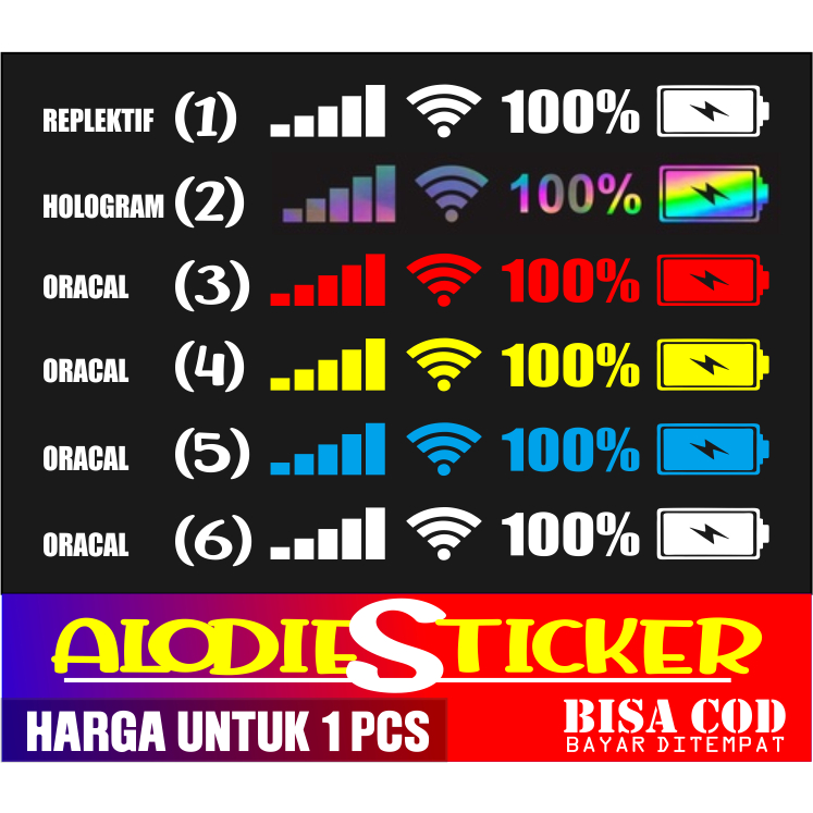 Jual Stiker baterai sinyal wifi | Shopee Indonesia