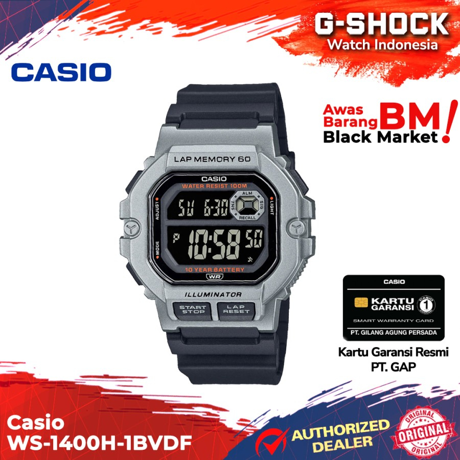 Jual Casio General WS1400H1BVDF WS1400H WS1400 WS1400H WS 1400H