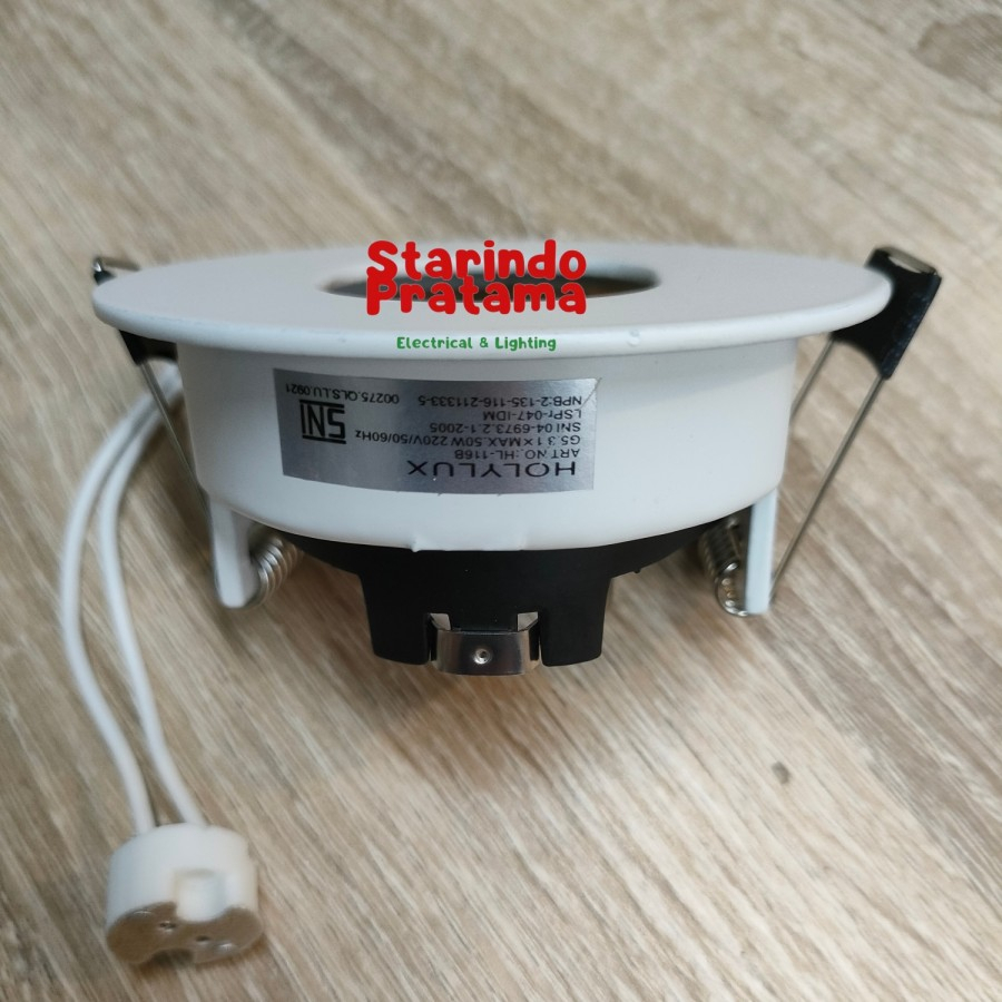 Jual KAP PIN HOLE BULAT MR16 OVAL HOLYLUX | Shopee Indonesia