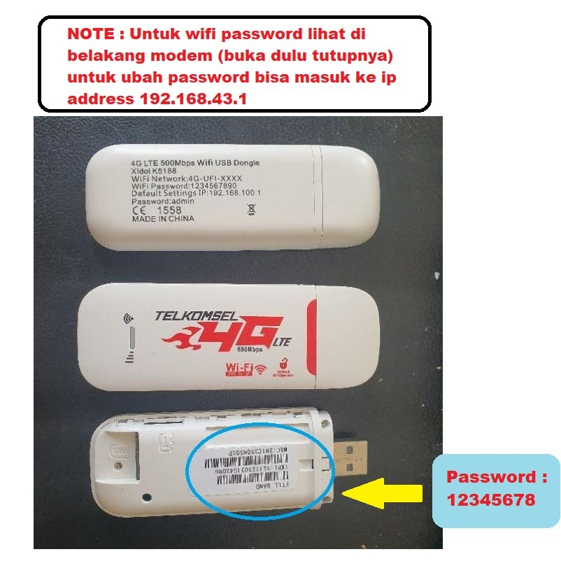 Jual POM Modem Wifi USB 4G LTE Portable Internet Penghubung Penyambung ...