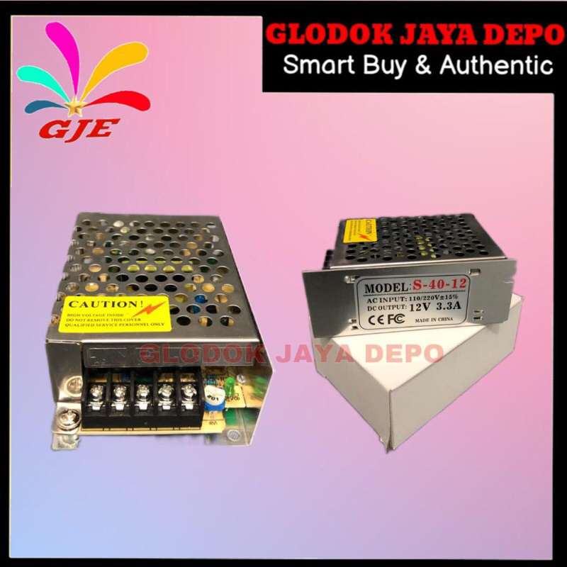 Jual ADAPTOR BOX ALUMUNIUM SWITCHING 3A 12V MULTI | Shopee Indonesia