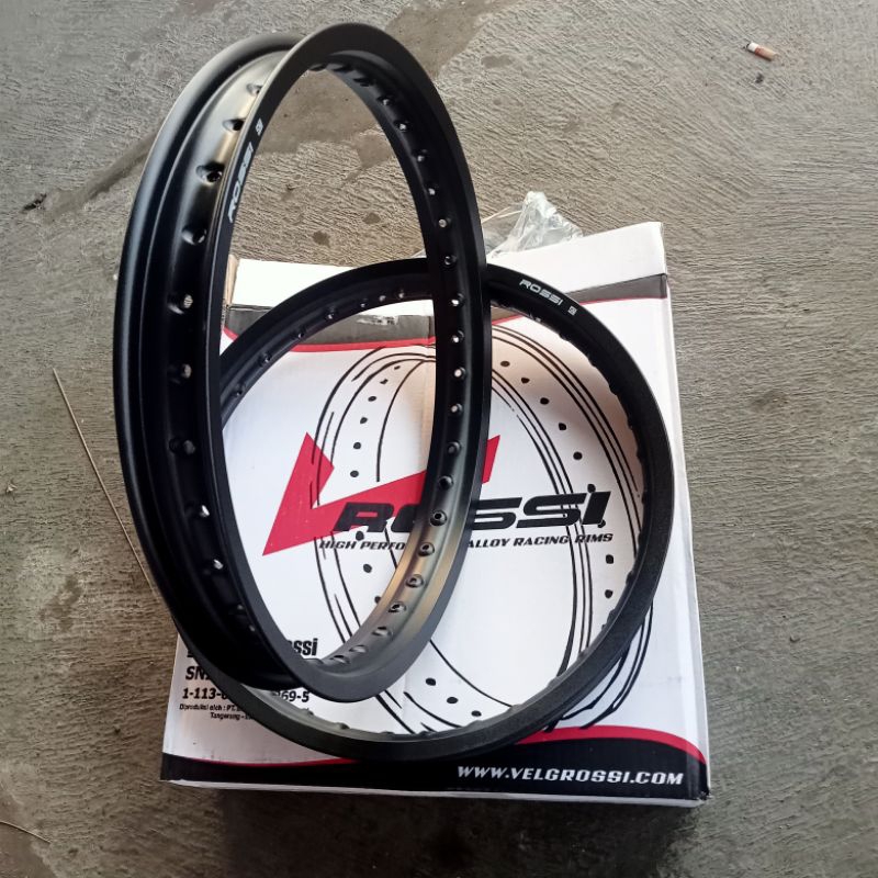 Jual VELG ROSSI RING 17 HITAM GLOSSY | Shopee Indonesia
