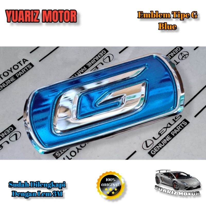 Jual Emblem Tipe G Blue Original Emblem Tipe G Bagasi Belakang Avanza Shopee Indonesia