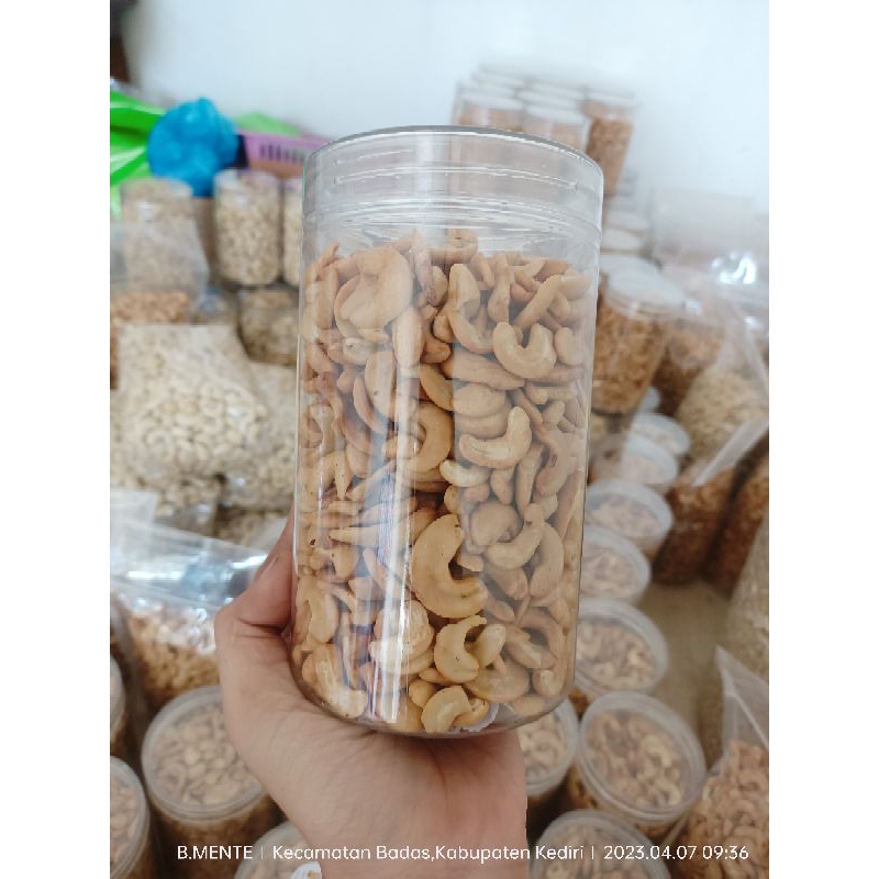 Jual Kacang Mente Mete Goreng Belah Dua Kemasan Toples Grade Premium Shopee Indonesia