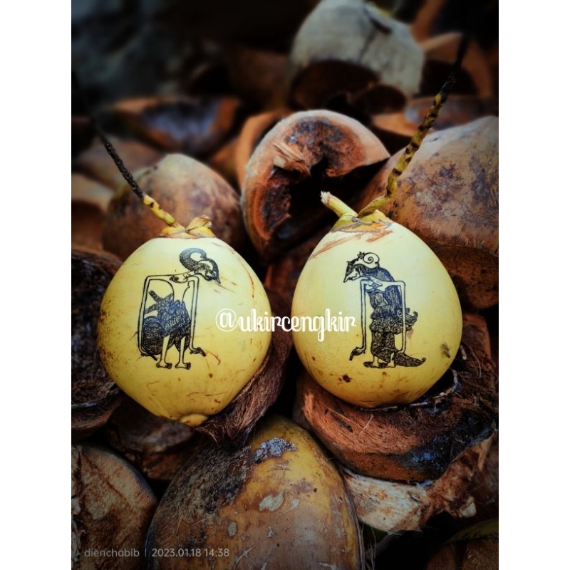 Jual Kelapa Gading Gambar wayang cengkir tujuh bulan Shopee Indonesia