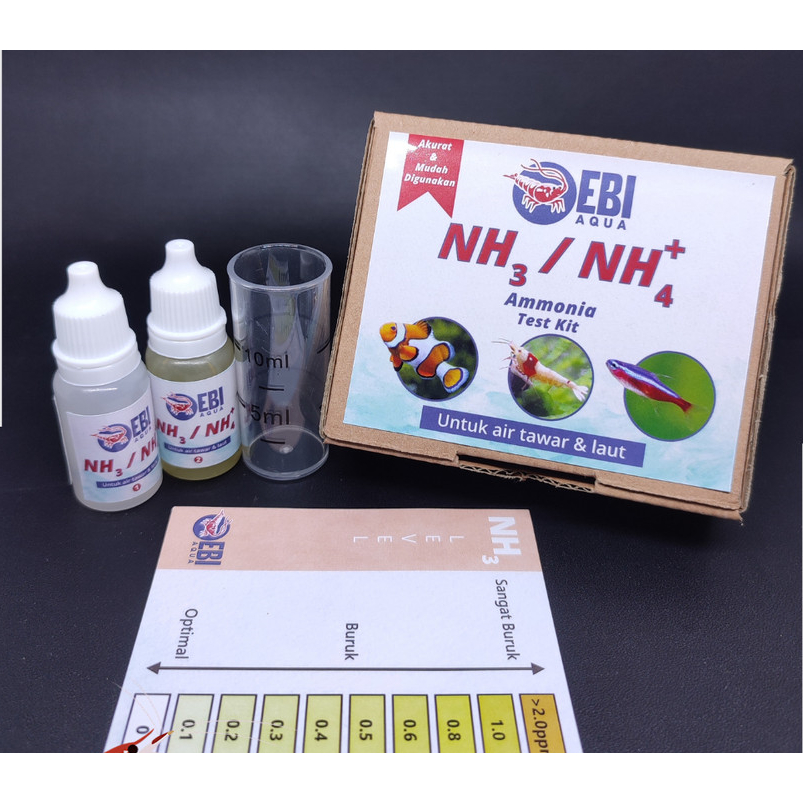 Jual NH3 NH4 Ammonia Water Test Kit Alat Tes Air Aquascape Amonia Reef