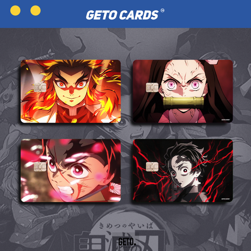 Jual Stiker Sticker Skin Kartu Atm Demon Slayer Special Hologram | GETO ...