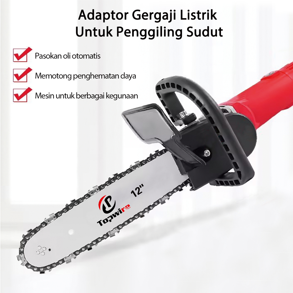 Jual TOPWIRE Adaptor Chainsaw Pemotong Kayu Gergaji Mini Untuk ...