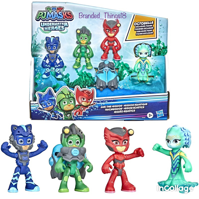 Jual Pj Masks Underwater Heroes Aqua Hero Octobella Ninja Cat Boy