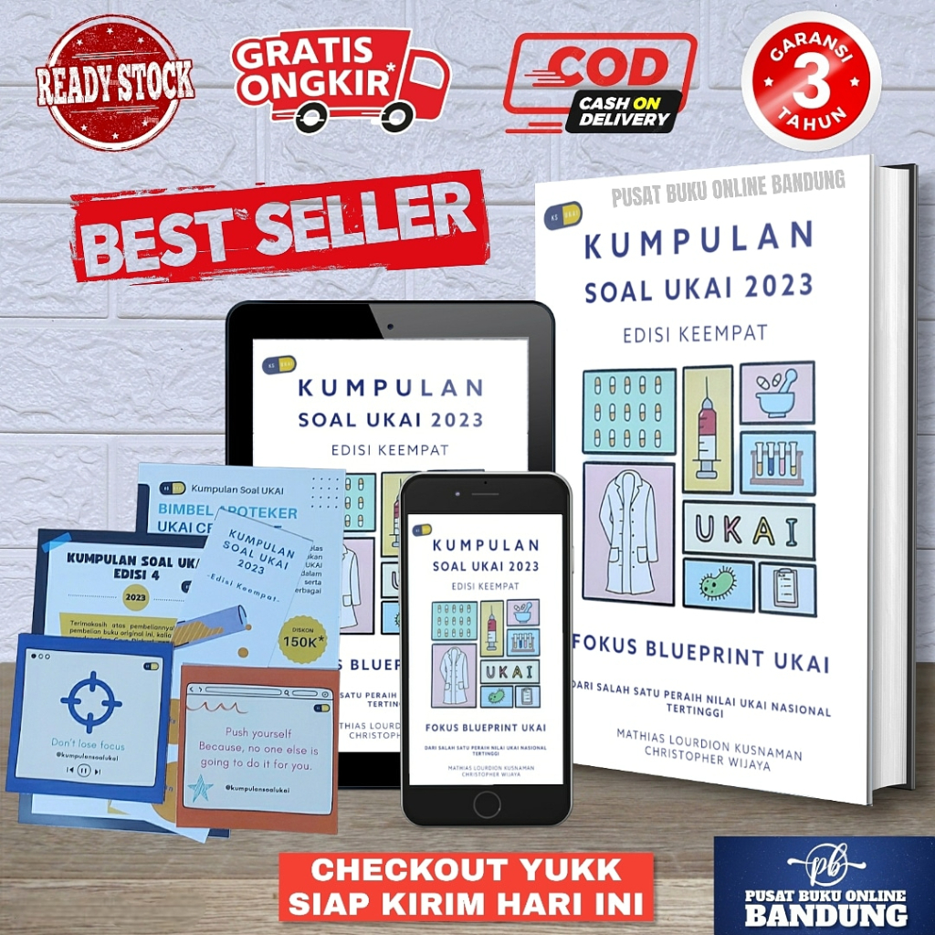 Jual KUMPULAN SOAL UKAI 2023 EDISI 4 EXPERT PHARMACIST EDISI 8 MODUL ...